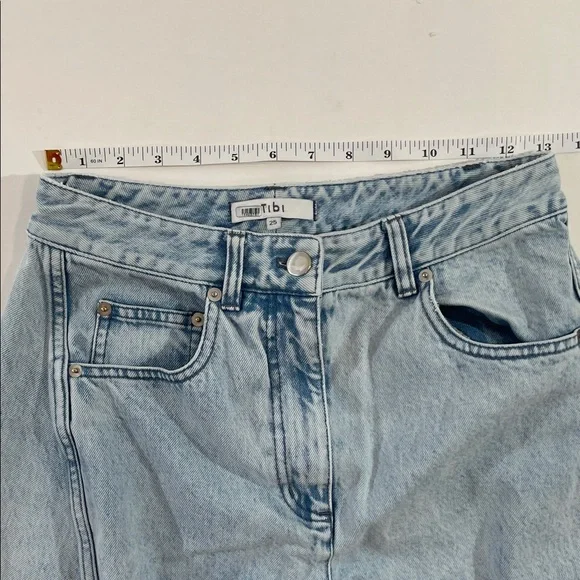 Tibi Light Blue Flare & Wide Leg Jeans - Picture 6 of 13